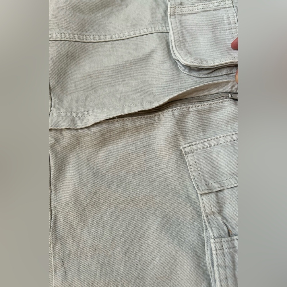 NEW PASCU women  Gray Cargo Pants SIZE 28 - Picture 3 of 11